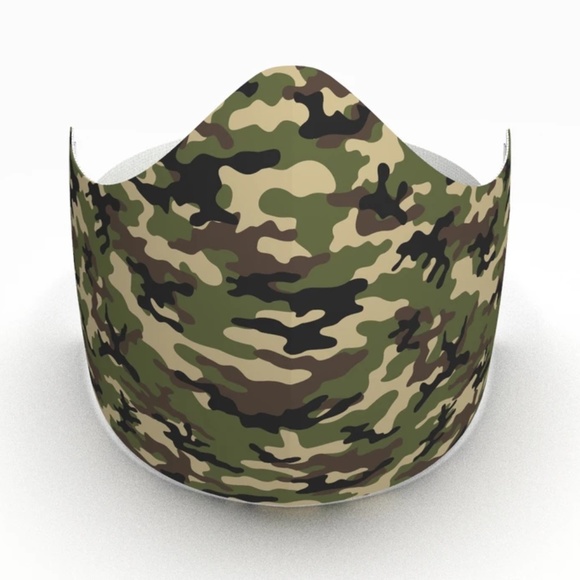 QUALITY BREATHABLE KIDS MASK - ARMY CAMO - Picture 1 of 3